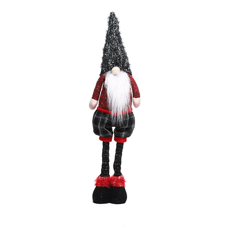 Christmas Gnome Doll Pair - Faceless Plaid Holiday Decor