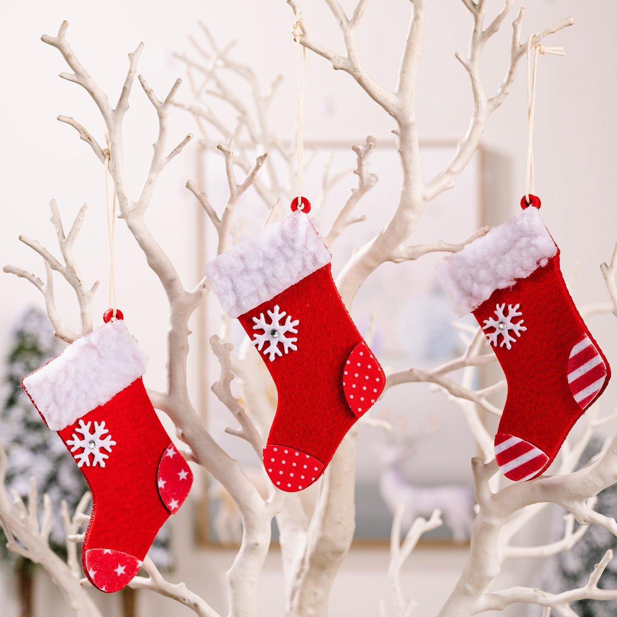 Christmas Fabric Ornaments Set for Cozy Holiday Decor