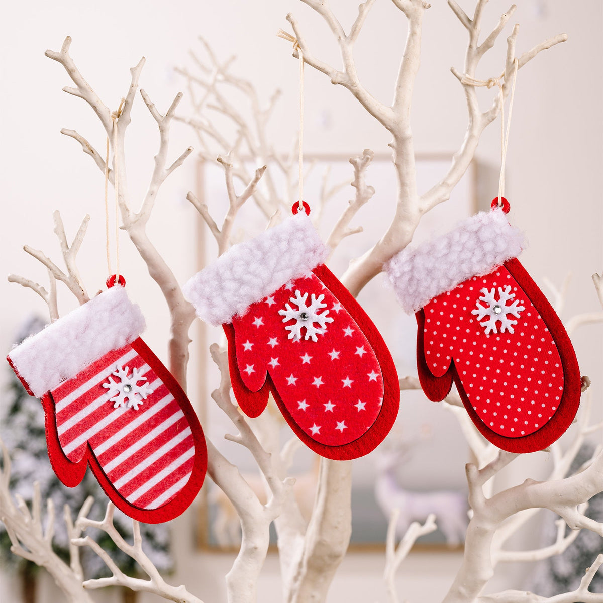 Christmas Fabric Ornaments Set for Cozy Holiday Decor