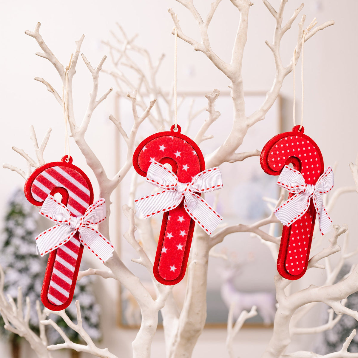 Christmas Fabric Ornaments Set for Cozy Holiday Decor
