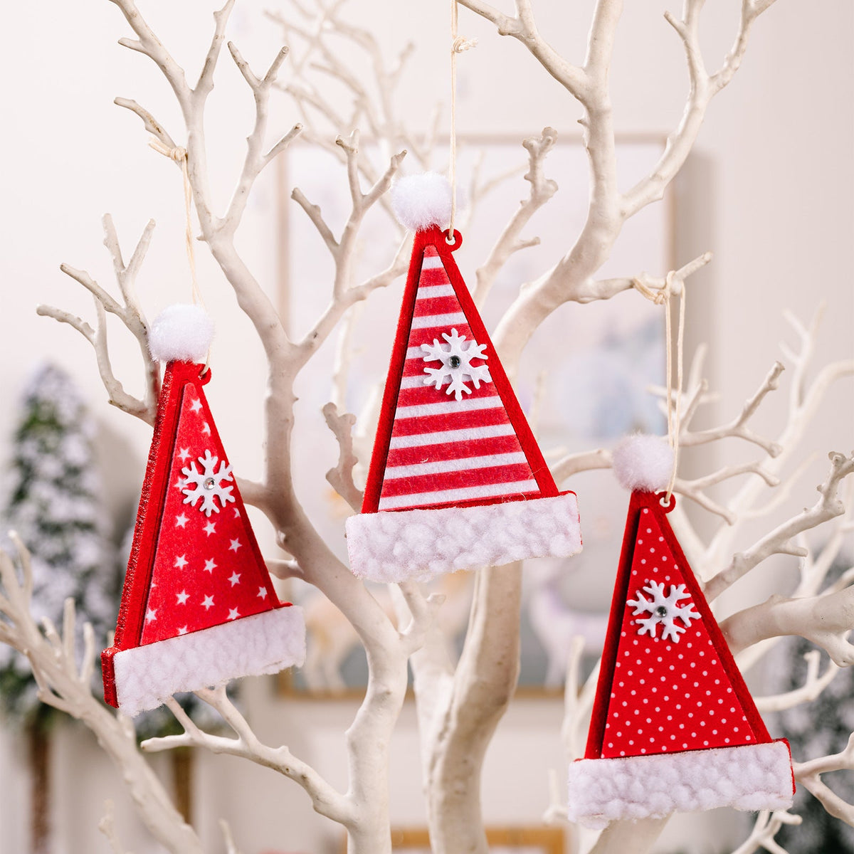 Christmas Fabric Ornaments Set for Cozy Holiday Decor
