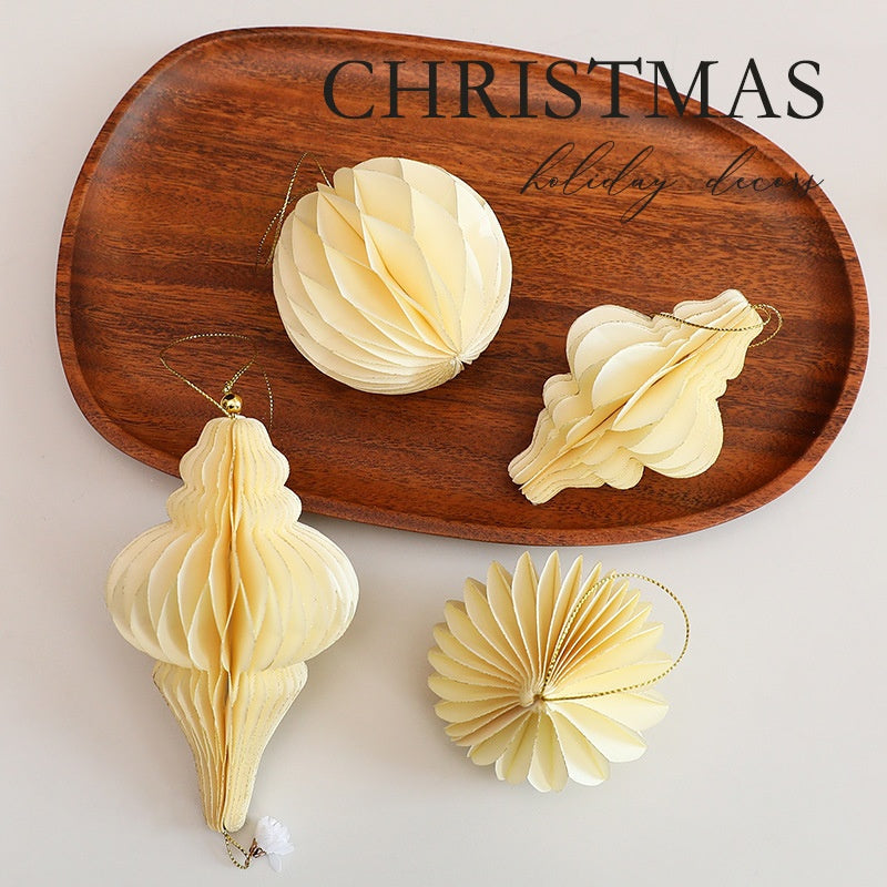 Honeycomb Christmas Ornaments For Dimensional Charm
