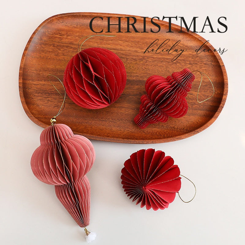 Honeycomb Christmas Ornaments For Dimensional Charm