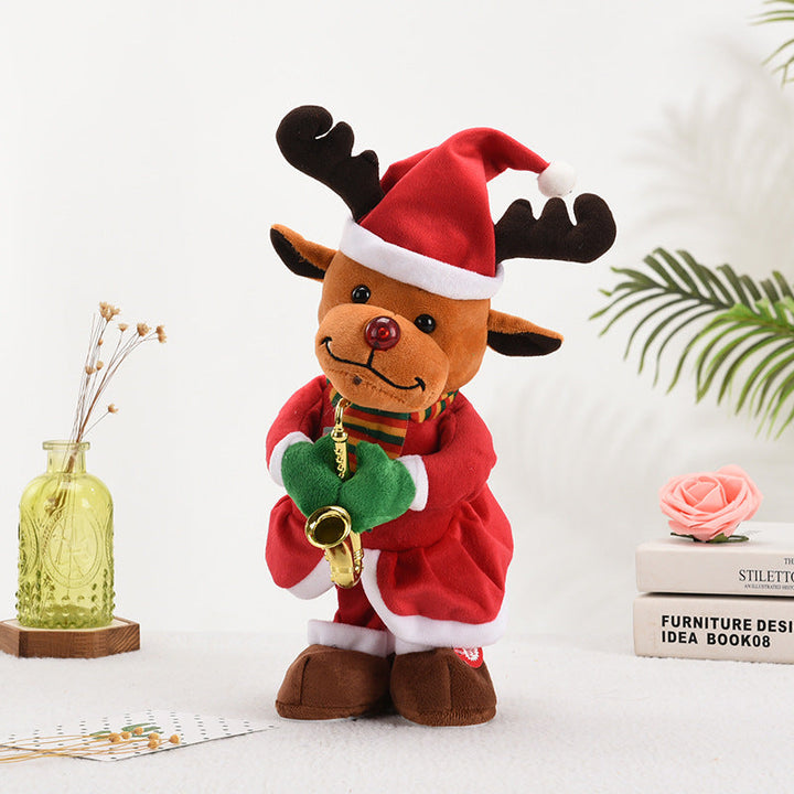 Animated Christmas Plush Toy That Sings And Twists