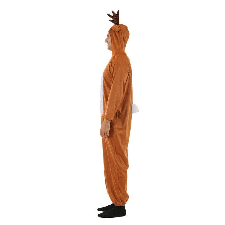 Adult Christmas Reindeer Costume One-Piece Party Suit