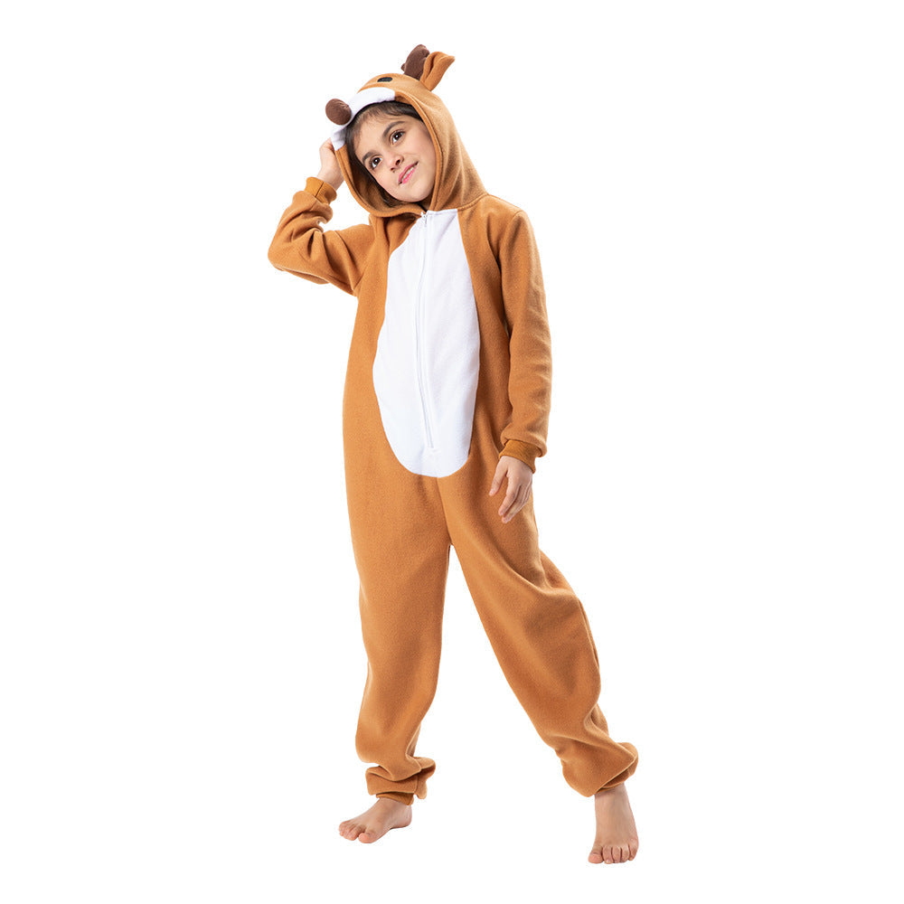 Reindeer Costume Pajamas for Festive Holiday Parties