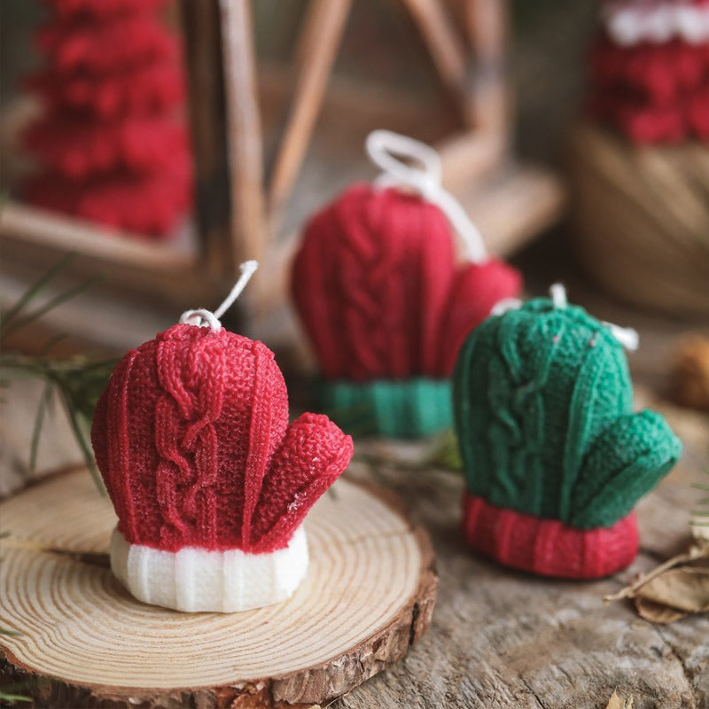 Cactus Scented Candle for Playful Holiday Home Decor