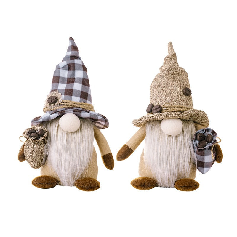Christmas Coffee Gnome Decor for Cozy Holiday Shelves