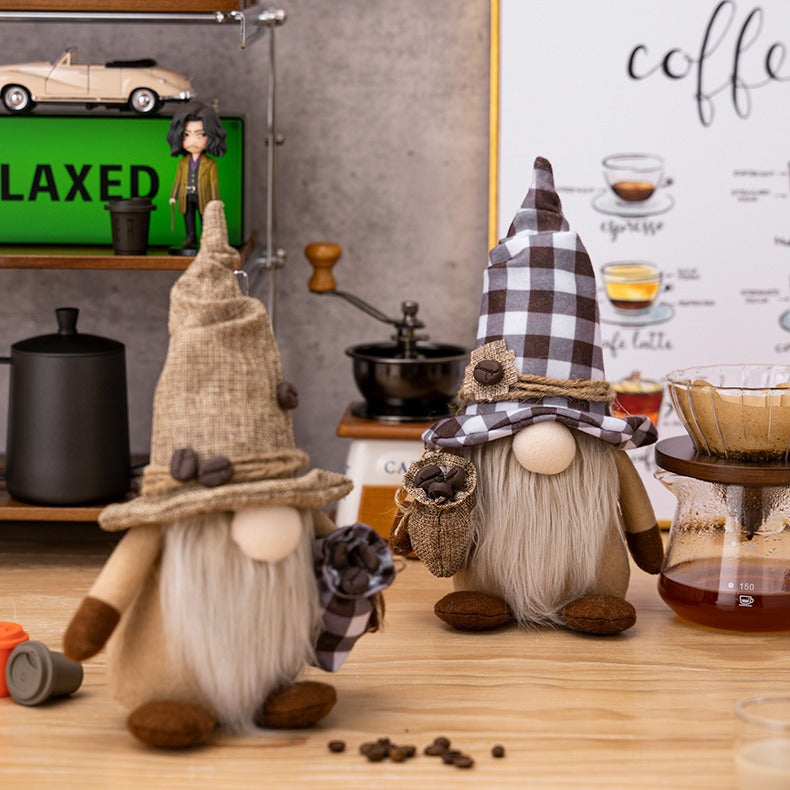 Christmas Coffee Gnome Decor for Cozy Holiday Shelves