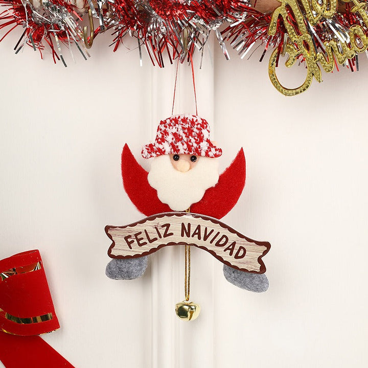 Christmas Pendant Ornament with a Jingle Bell