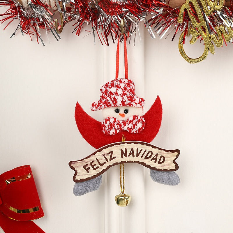 Christmas Pendant Ornament with a Jingle Bell