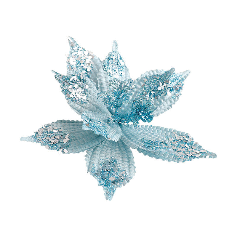 Velvet Poinsettia Christmas Decor For Elegant Displays