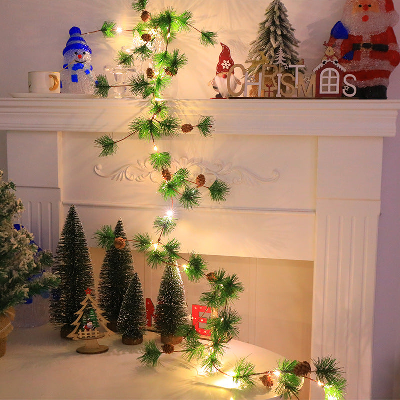 Christmas Pine Garland With Warm Integrated Lights