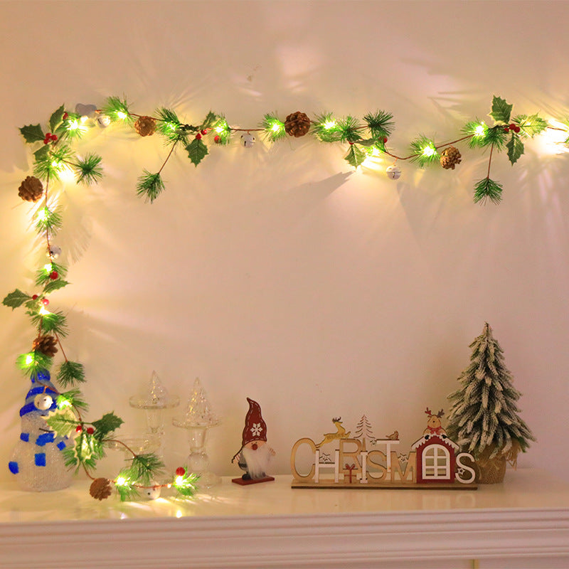 Christmas Pine Garland With Warm Integrated Lights