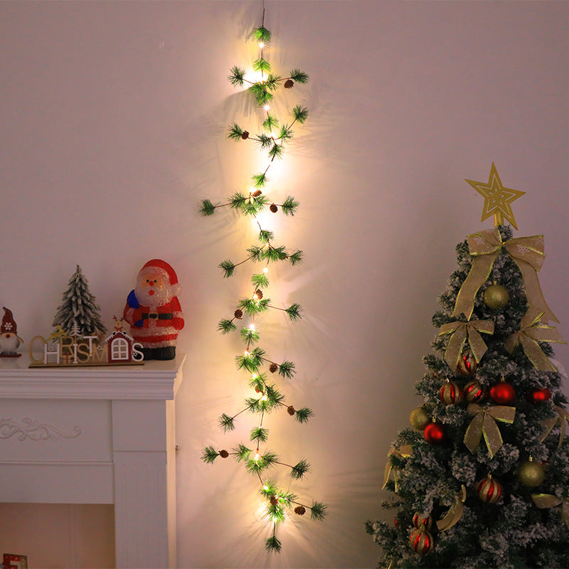 Christmas Pine Garland With Warm Integrated Lights