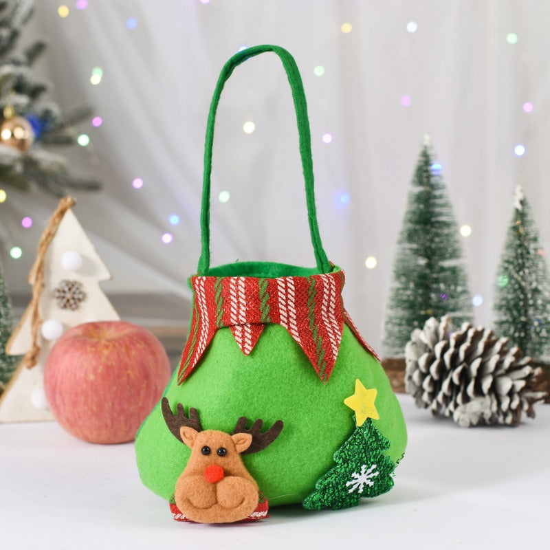 Christmas Felt Gift Bag for Candy & Small Presents