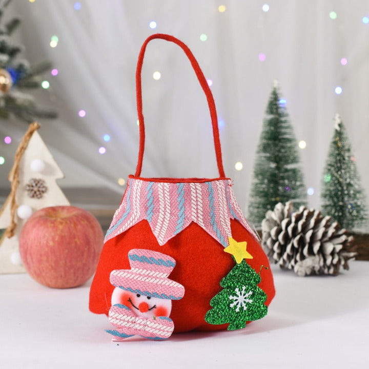 Christmas Felt Gift Bag for Candy & Small Presents