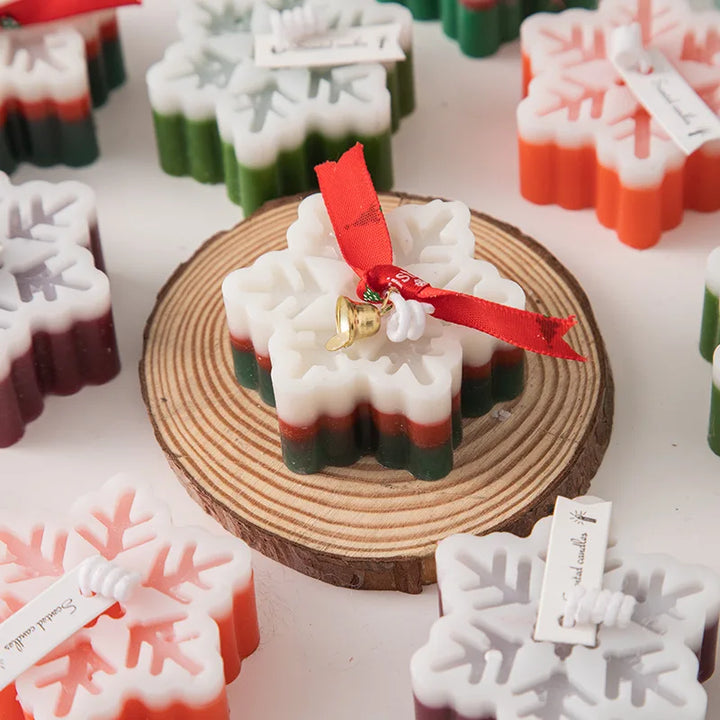 Christmas Snowflake Candle For A Warm Festive Glow