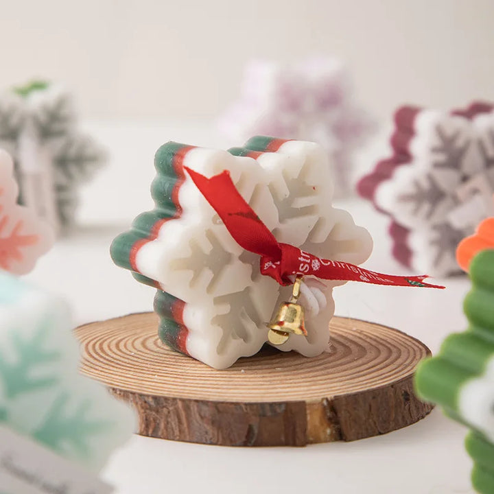 Christmas Snowflake Candle For A Warm Festive Glow