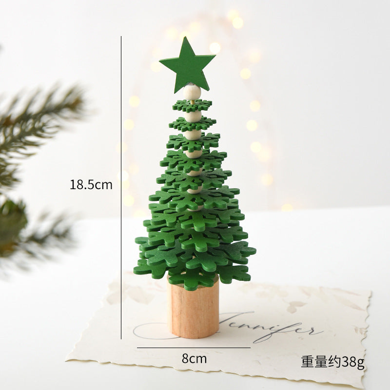 Mini Wooden Christmas Trees – Festive Tabletop Decor