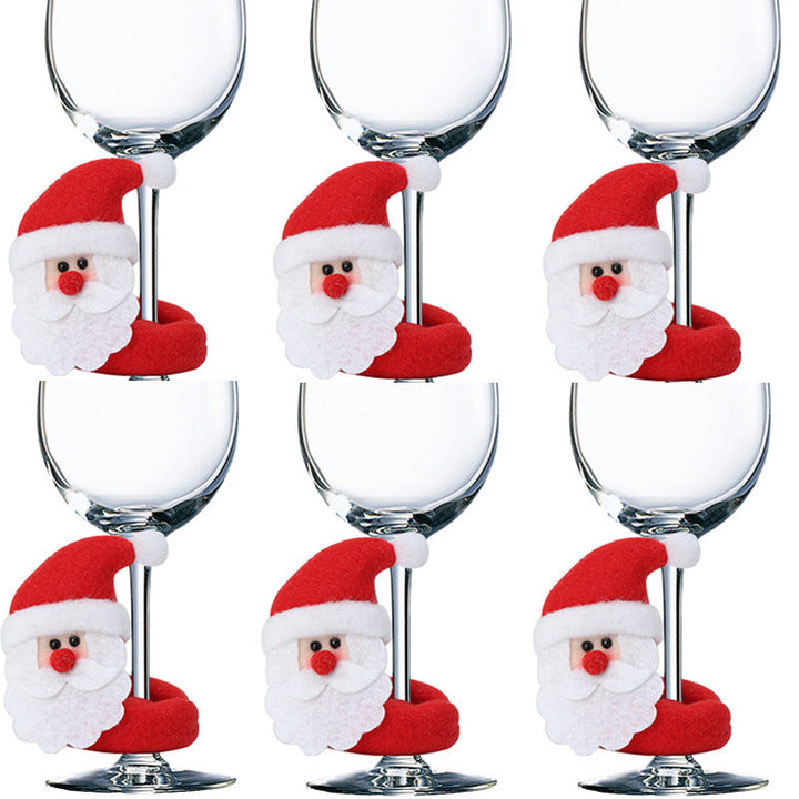 Christmas Wine Glass Decorations for Festive Tables