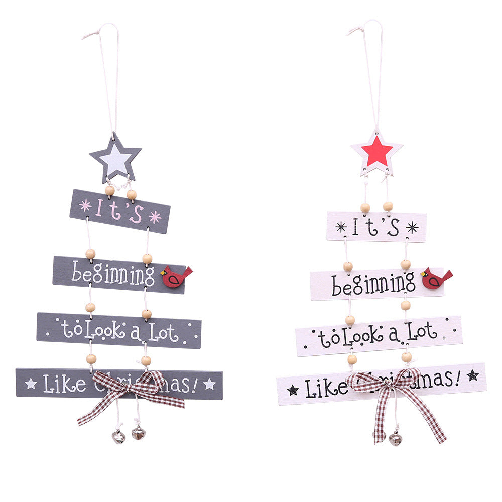 Wooden Christmas Pendant for Nostalgic Holiday Charm