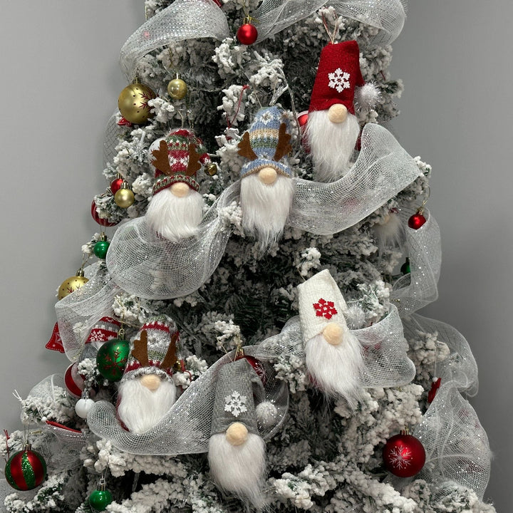 Christmas Gnome Ornaments Set for Cozy Tree Decorating