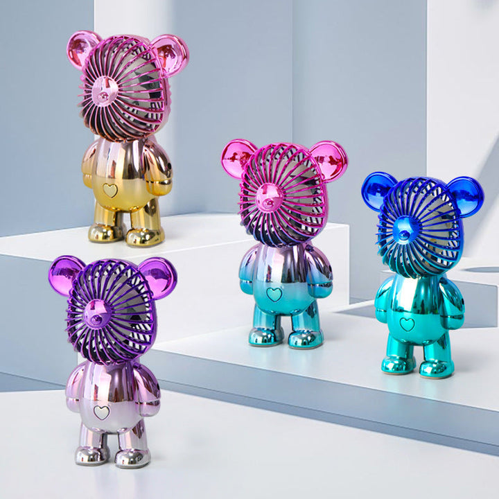 Gradient Bear Electric Fan USB Rechargeable Desk Fan