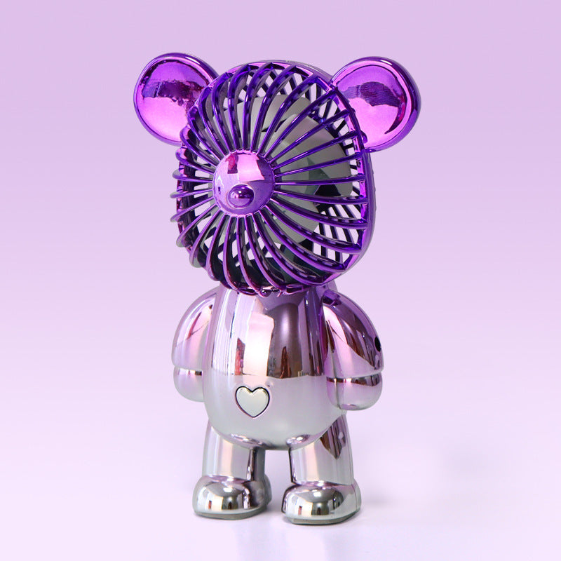 Gradient Bear Electric Fan USB Rechargeable Desk Fan