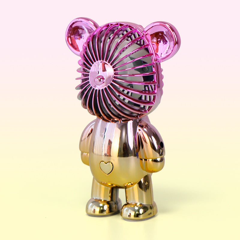 Gradient Bear Electric Fan USB Rechargeable Desk Fan