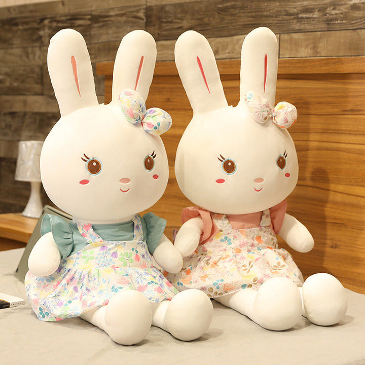Floral Rabbit Plush Doll Gift for Girls | Soft Decor