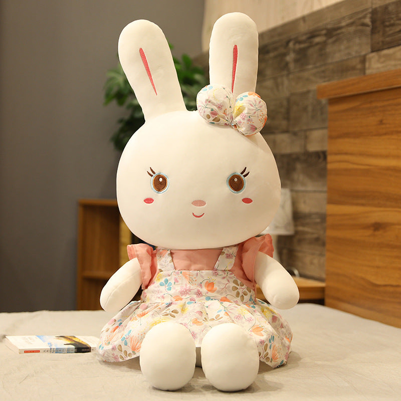 Floral Rabbit Plush Doll Gift for Girls | Soft Decor