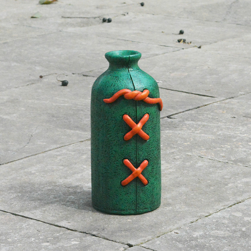Resin Decorative Vase With Sculptural Tabletop Style