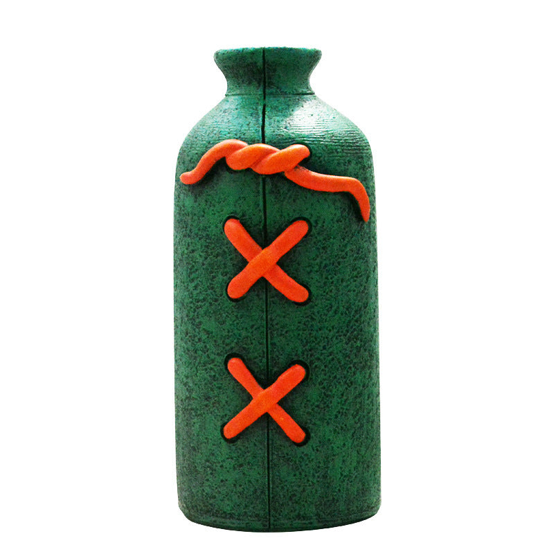 Resin Decorative Vase With Sculptural Tabletop Style