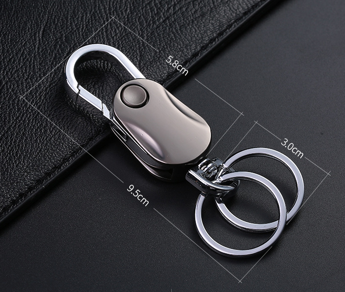 Gyroscope Keychain Pendant for Playful Key Carrying
