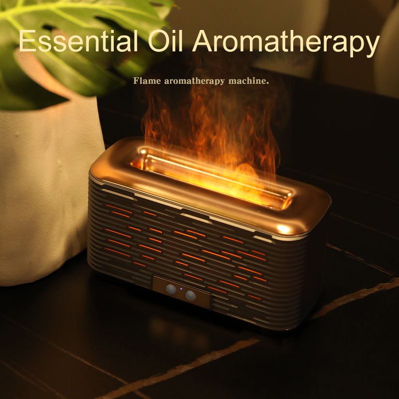 Flame Humidifier with Essential Oil Diffuser, 350ml