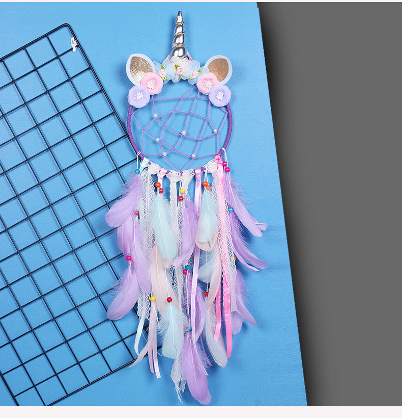Unicorn Dream Catcher Wall Decor for Whimsical Rooms