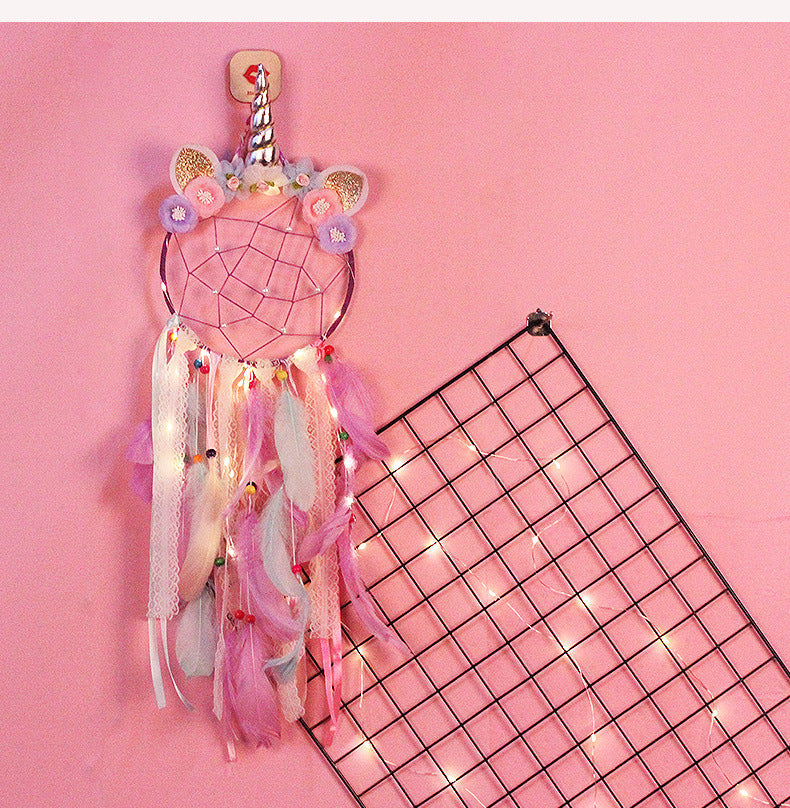 Unicorn Dream Catcher Wall Decor for Whimsical Rooms