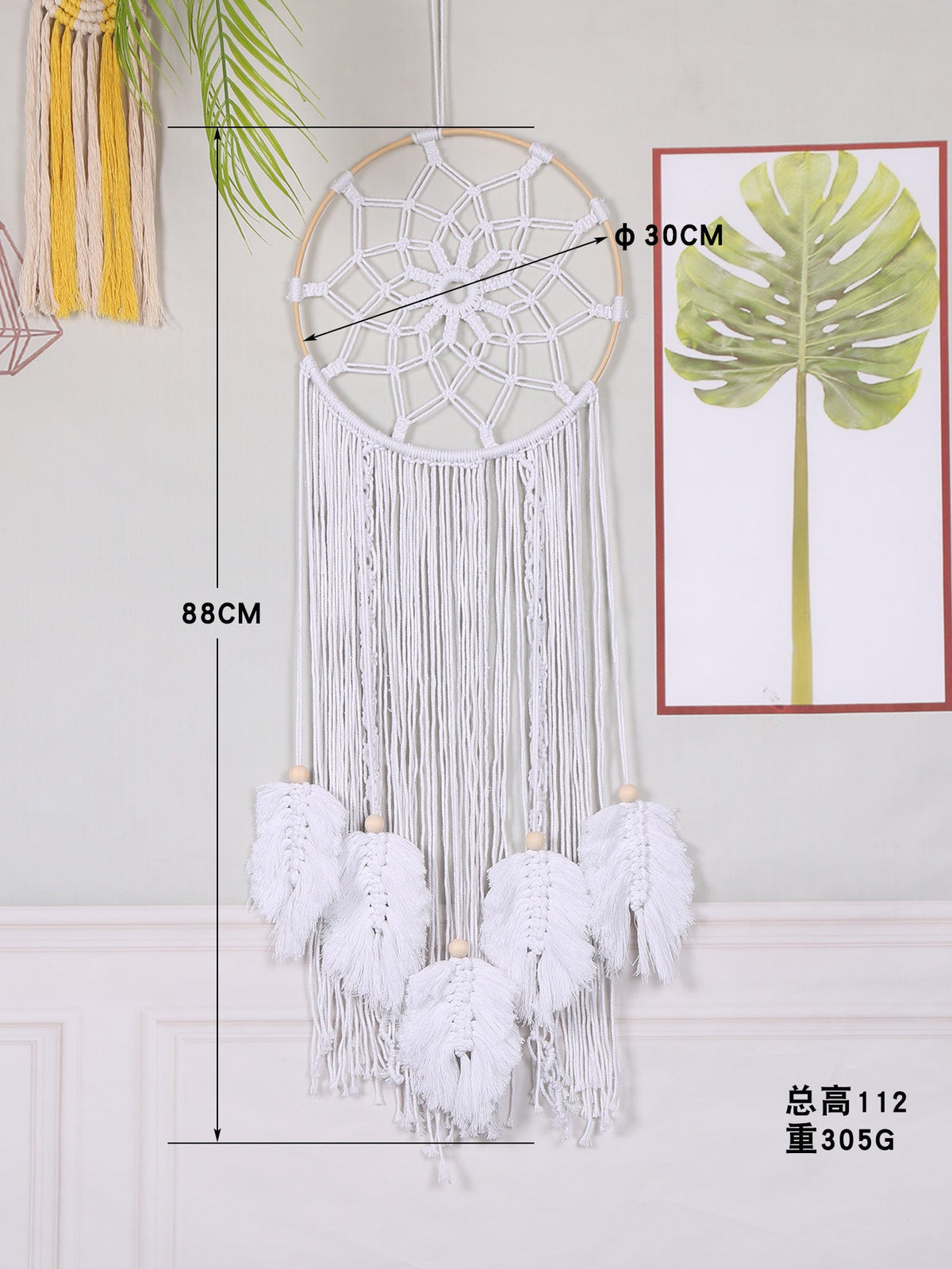 Cotton Wall Tapestry for Soft Bohemian Wall Texture