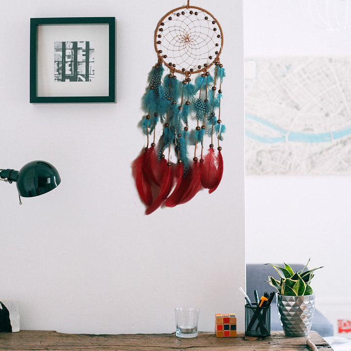 Dream Catcher Wall Decor for Colorful Bohemian Rooms
