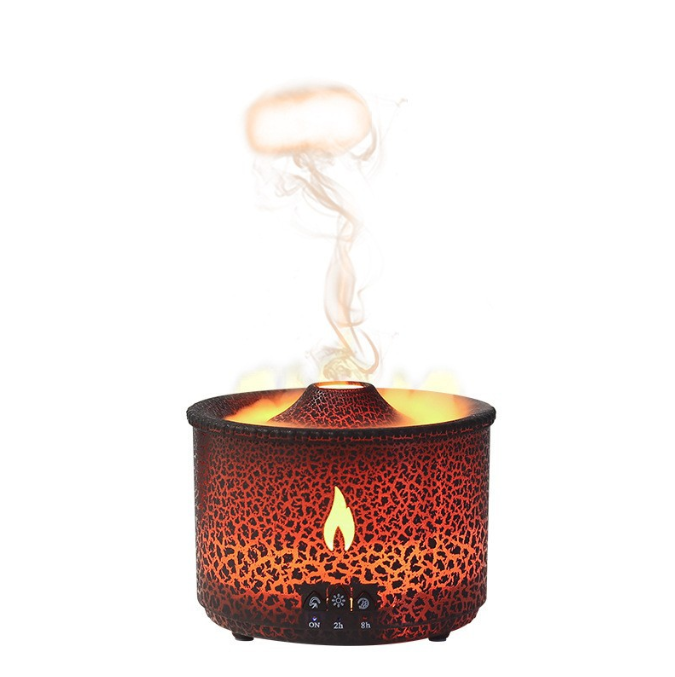 Flame Effect Aromatherapy Humidifier for Cozy Rooms