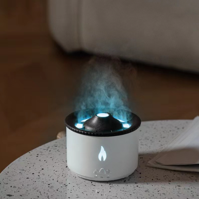 Flame Effect Aromatherapy Humidifier for Cozy Rooms