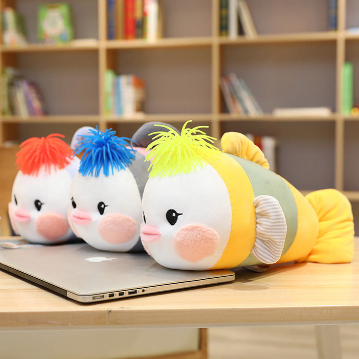 Cute Fish Plush Pillow for Cozy Kids' Room Decor