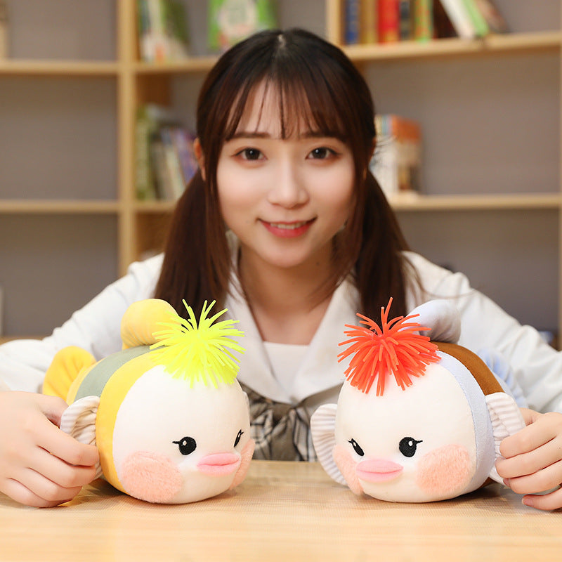 Cute Fish Plush Pillow for Cozy Kids' Room Decor