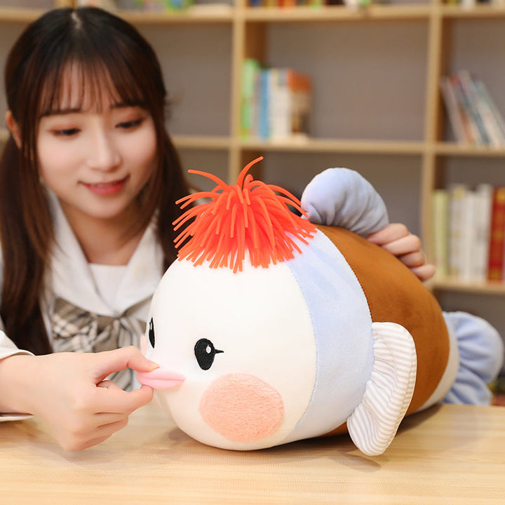 Cute Fish Plush Pillow for Cozy Kids' Room Decor