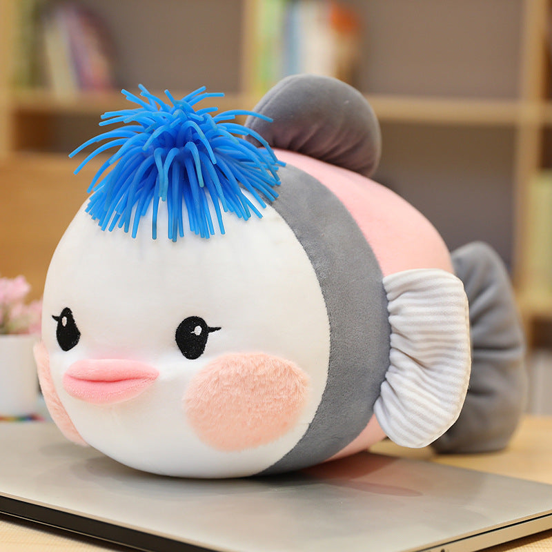 Cute Fish Plush Pillow for Cozy Kids' Room Decor