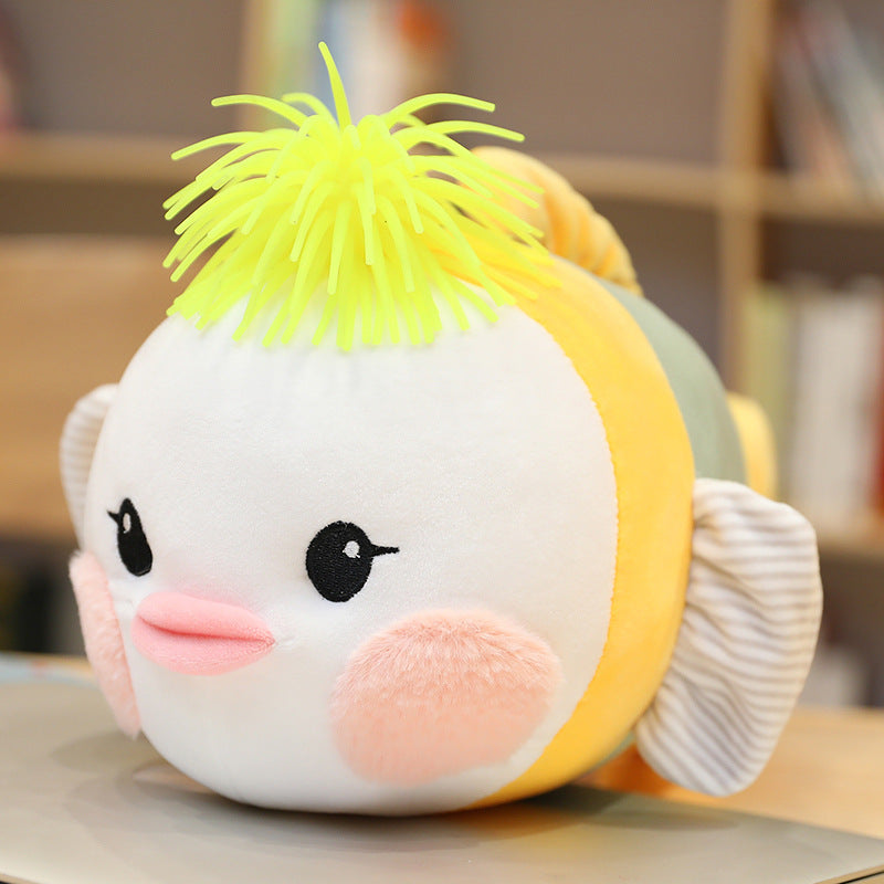 Cute Fish Plush Pillow for Cozy Kids' Room Decor