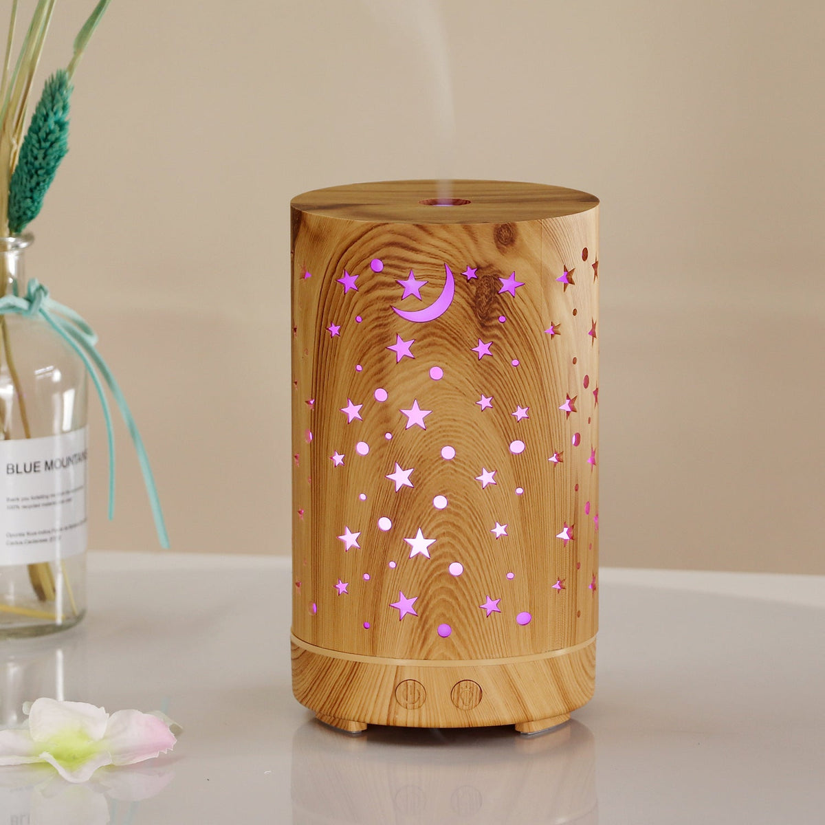 Starry Sky Humidifier for Desk & Bedside Ambient Mist
