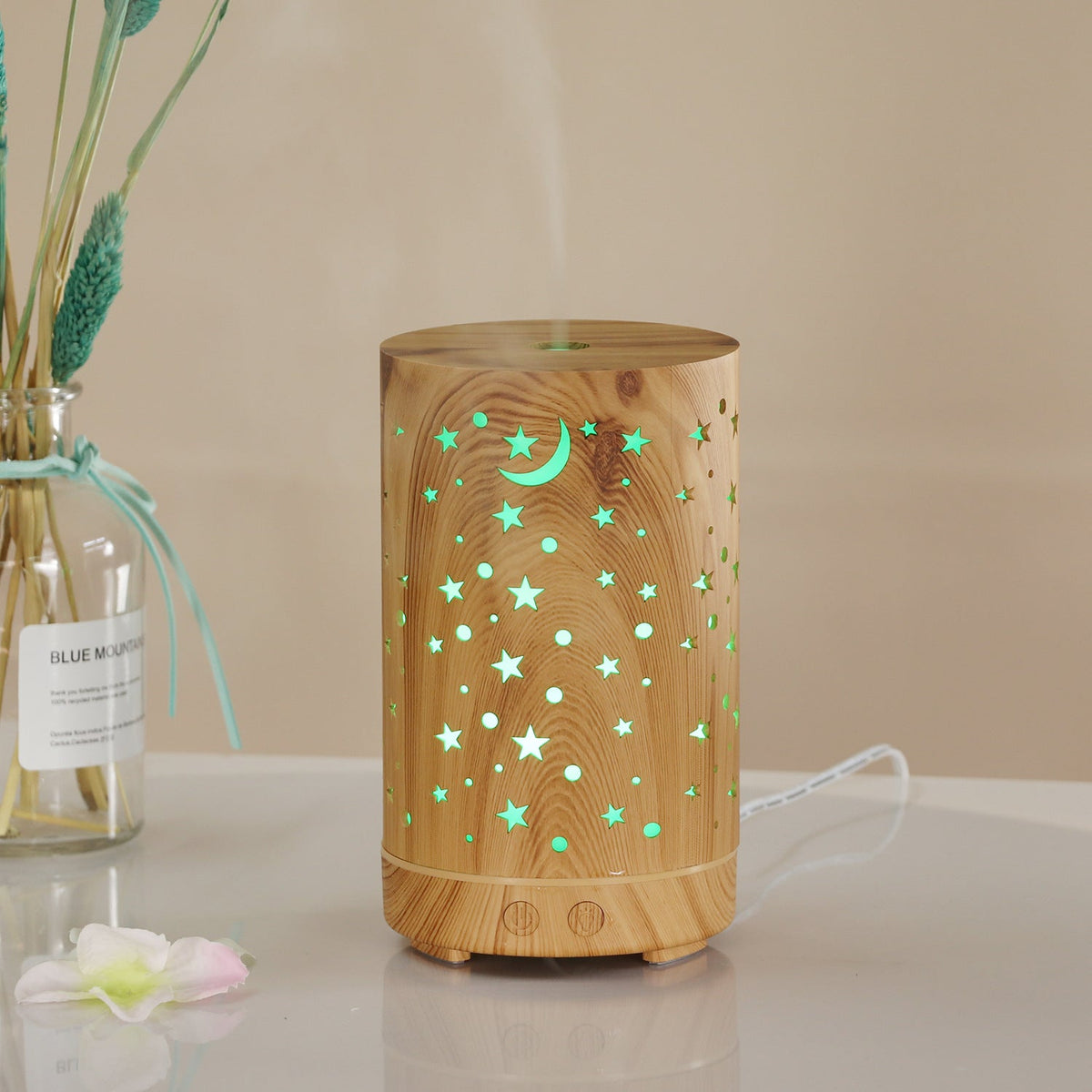 Starry Sky Humidifier for Desk & Bedside Ambient Mist