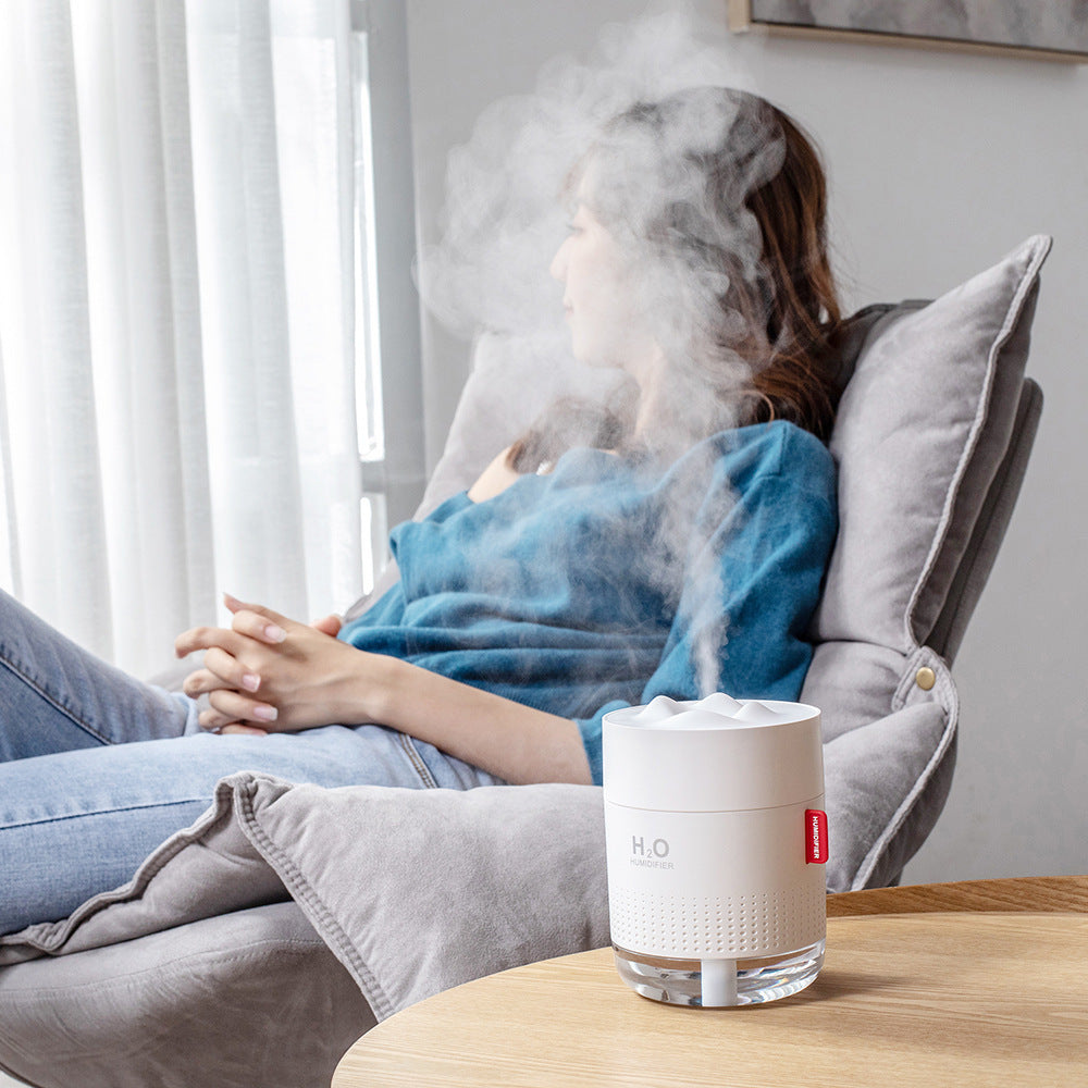 Desktop USB Humidifier with Night Light Mist for Desk
